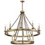 3_Savoy House Essentials Seville 45" Wide Warm Brass 15-Light Chandelier more views