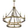 4_Savoy House Essentials Seville 45" Wide Warm Brass 15-Light Chandelier more views