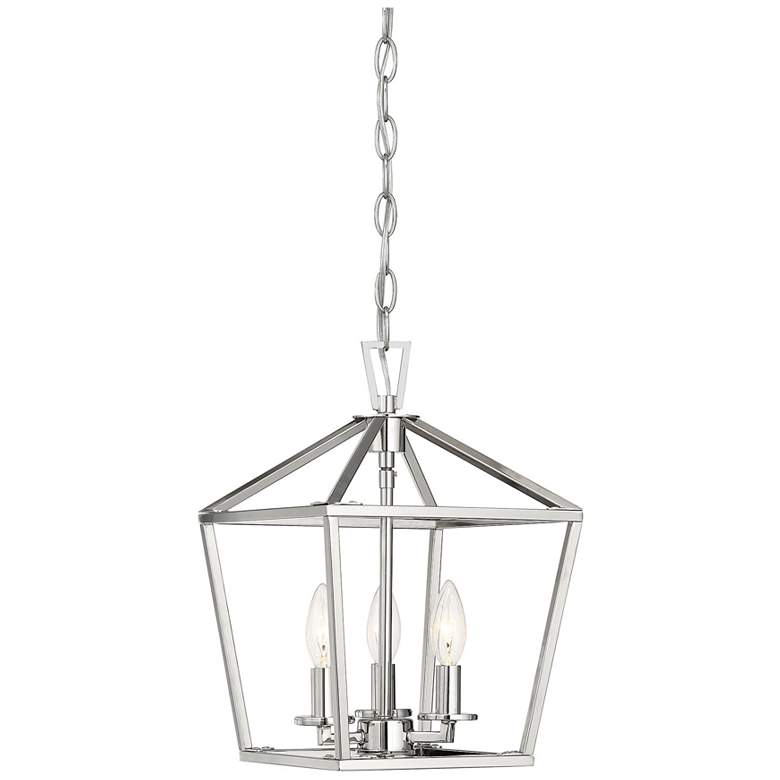 Image 1 Savoy House Essentials Townsend 10 inch Wide Polished Nickel 3-Light Penda