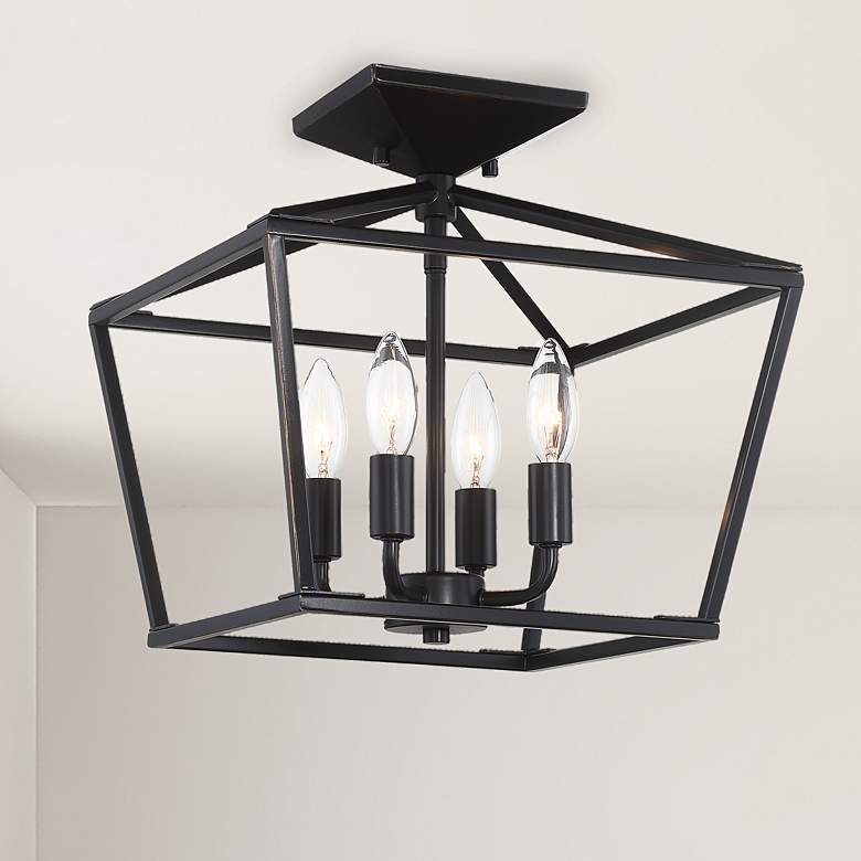 Image 1 Savoy House Essentials Townsend 13" Wide Classic Bronze Ceiling Light