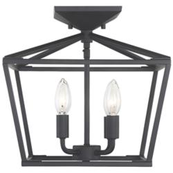 Savoy House Essentials Townsend 13" Wide Matte Black 4-Light Ceiling L