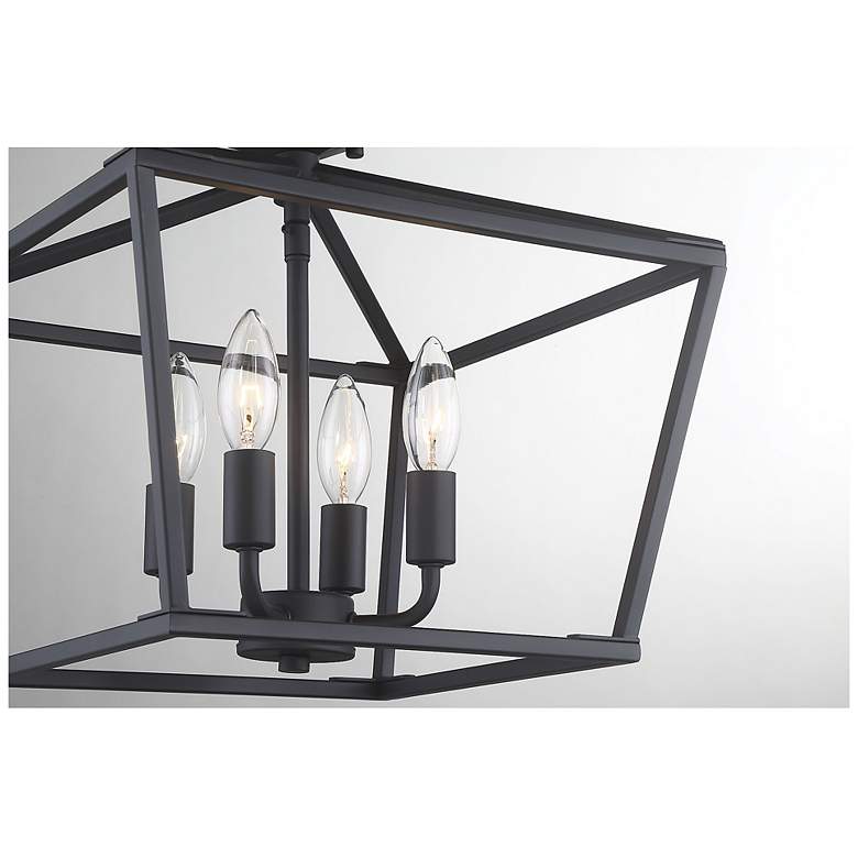 Image 6 Savoy House Essentials Townsend 13" Wide Matte Black 4-Light Ceiling L more views