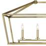 Savoy House Essentials Townsend 16" Wide Warm Brass Linear Chandelier in scene