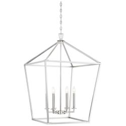 Savoy House Essentials Townsend 24" Wide Satin Nickel 6-Light Pendant
