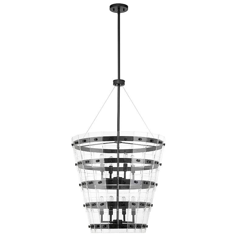 Image 2 Savoy House Essentials Ventari 25" Wide Matte Black 8-Light Pendant more views