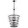 3_Savoy House Essentials Ventari 25" Wide Matte Black 8-Light Pendant more views
