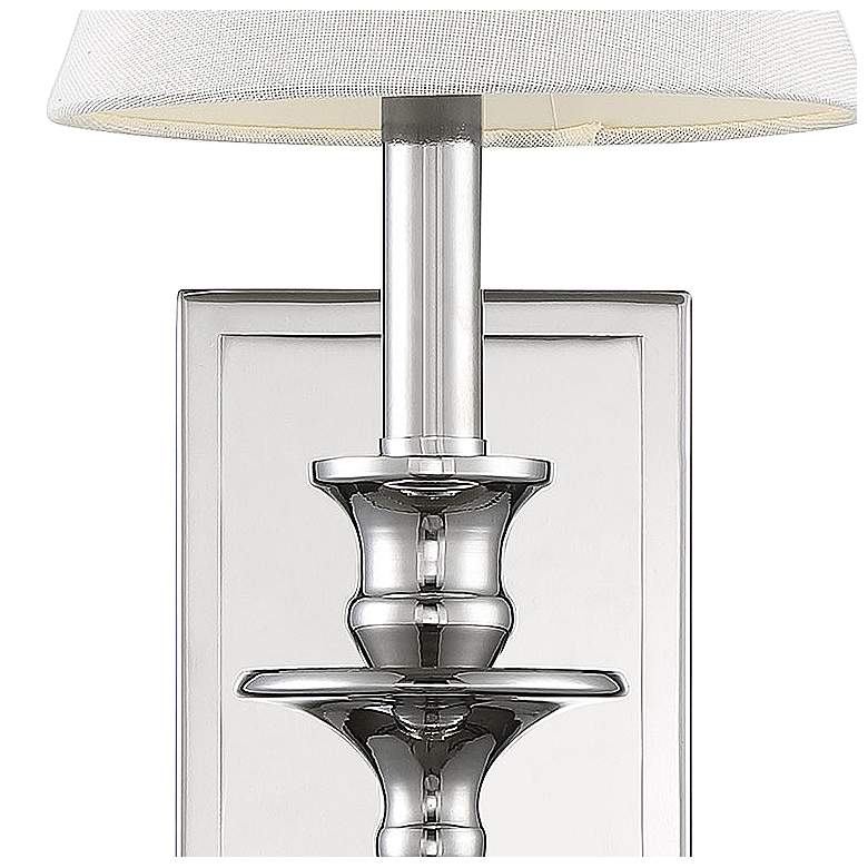 Image 4 Savoy House Essentials Washburn 15 inch High Polished Nickel Wall Sconce more views