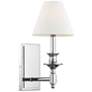 Savoy House Essentials Washburn 15" High Polished Nickel Wall Sconce in scene