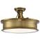 Savoy House Essentials Watkins 16" Wide Warm Brass 3-Light Ceiling Lig