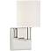 Savoy House Essentials Waverly 11" High Polished Nickel 1-Light Wall S