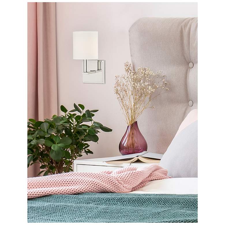 Image 7 Savoy House Essentials Waverly 11" High Polished Nickel 1-Light Wall S more views