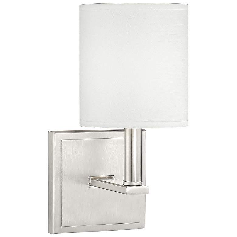 Image 2 Savoy House Essentials Waverly 11" High Satin Nickel 1-Light Wall Scon more views