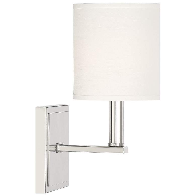 Image 4 Savoy House Essentials Waverly 11" High Satin Nickel 1-Light Wall Scon more views