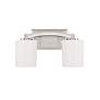 Thumbnail2 of Savoy House Essentials Whitney 14" Wide 2-Light Satin Nickel Bath Ligh more views