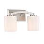 Thumbnail3 of Savoy House Essentials Whitney 14" Wide 2-Light Satin Nickel Bath Ligh more views