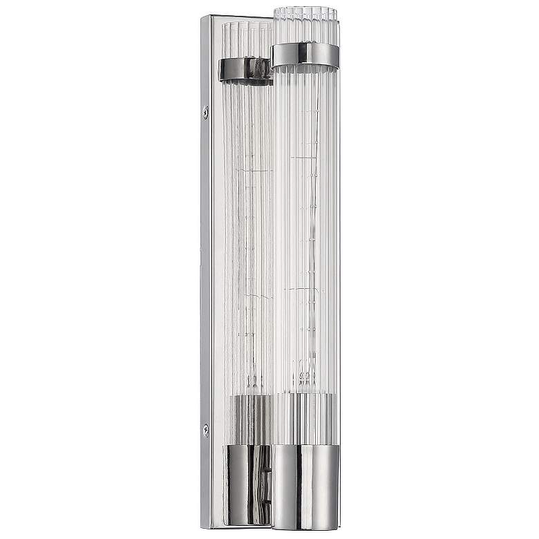 Image 2 Savoy House Essentials Willmar 16" High Polished Nickel 1-Light Wall S more views