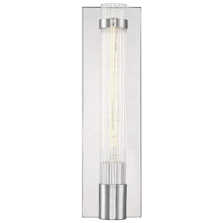 Image 3 Savoy House Essentials Willmar 16" High Polished Nickel 1-Light Wall S more views