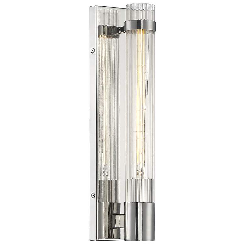 Image 4 Savoy House Essentials Willmar 16" High Polished Nickel 1-Light Wall S more views
