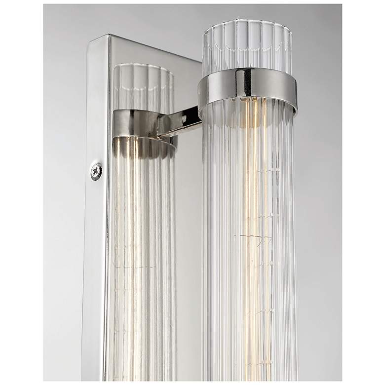 Image 6 Savoy House Essentials Willmar 16" High Polished Nickel 1-Light Wall S more views