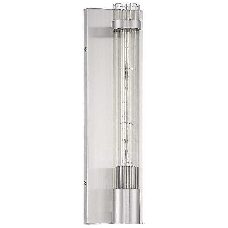 Image 2 Savoy House Essentials Willmar 16" High Satin Nickel 1-Light Wall Scon more views