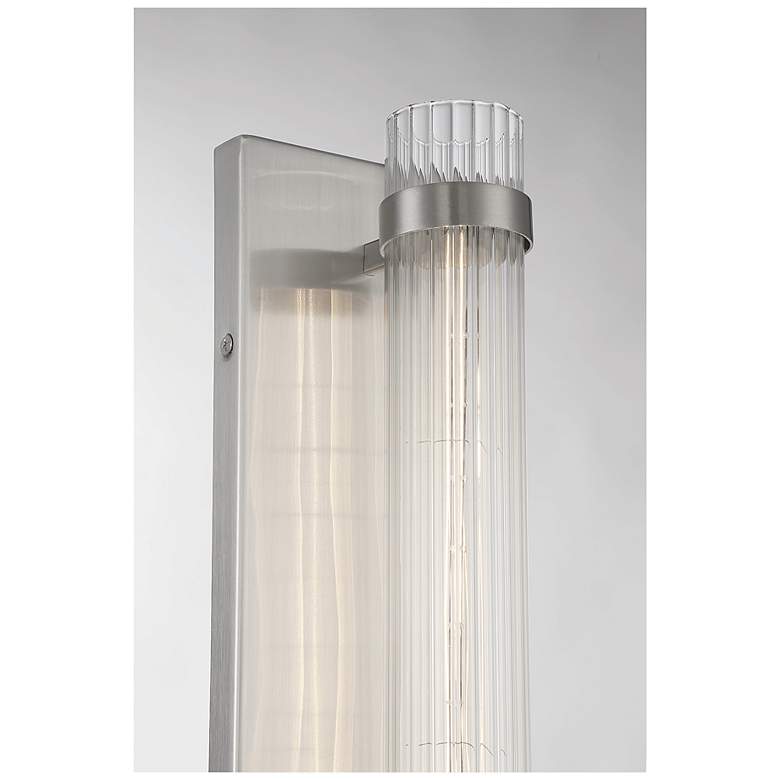 Image 6 Savoy House Essentials Willmar 16" High Satin Nickel 1-Light Wall Scon more views