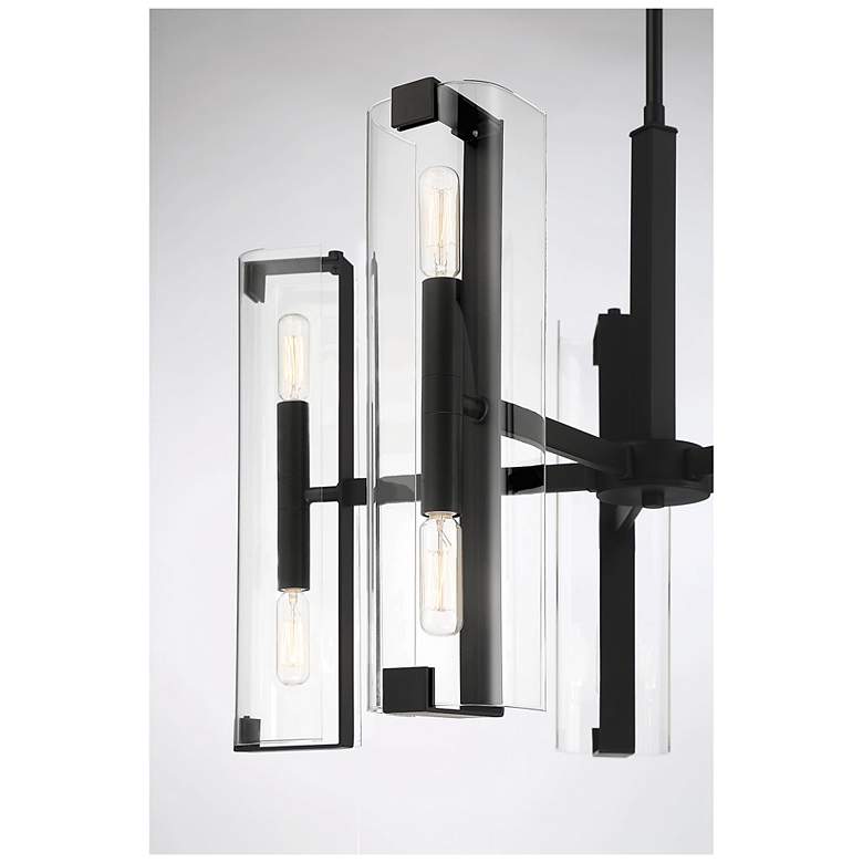 Image 6 Savoy House Essentials Winfield 25" Wide Matte Black 10-Light Chandeli more views