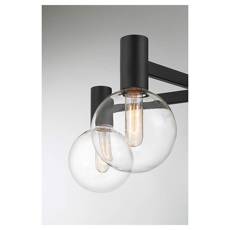 Image 6 Savoy House Essentials Wright 28" Wide Matte Black 5-Light Chandelier more views