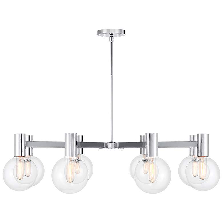Image 1 Savoy House Essentials Wright 40" Wide Chrome 8-Light Chandelier