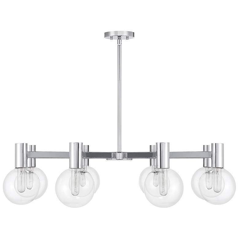 Image 2 Savoy House Essentials Wright 40" Wide Chrome 8-Light Chandelier more views