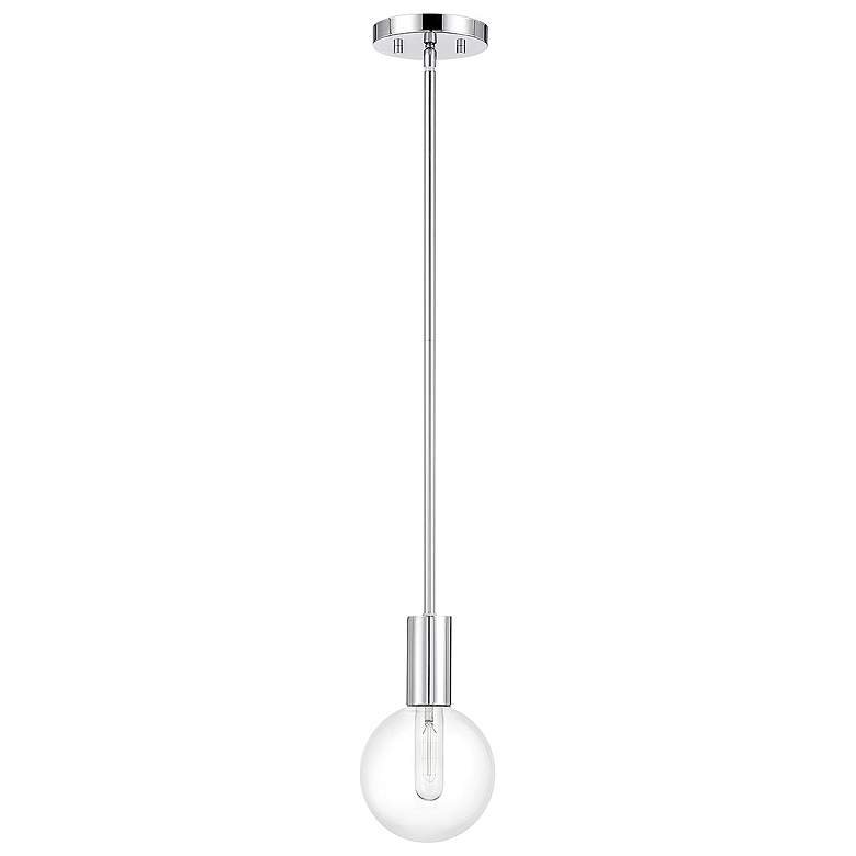 Image 2 Savoy House Essentials Wright 5.75" Wide Chrome 1-Light Pendant more views
