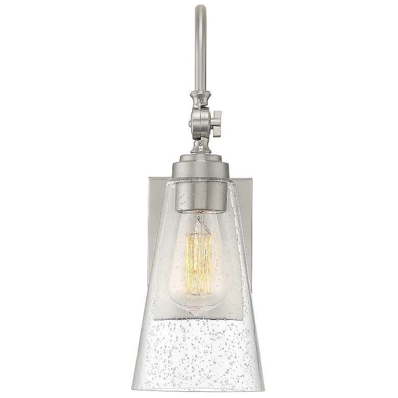 Image 3 Savoy House Essentials York 16" High Satin Nickel 1-Light Wall Sconce more views