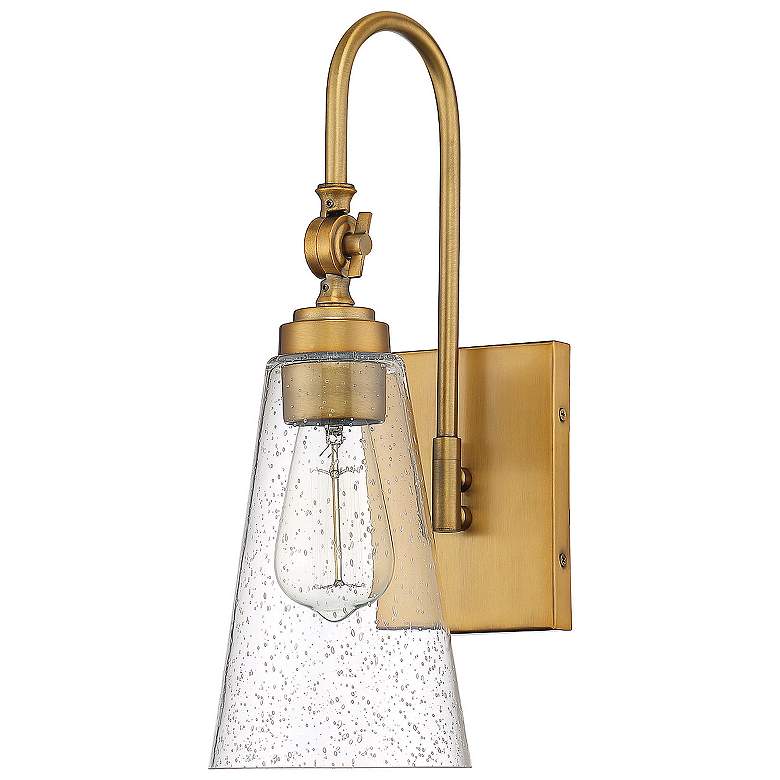 Image 3 Savoy House Essentials York 16" High Warm Brass 1-Light Wall Sconce more views