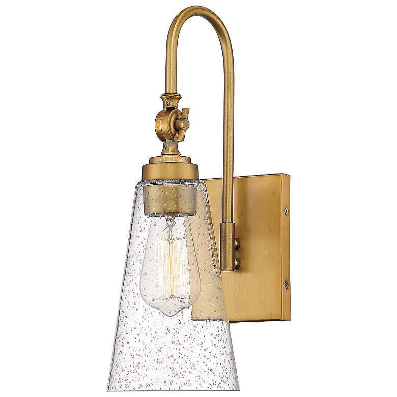 Image 5 Savoy House Essentials York 16" High Warm Brass 1-Light Wall Sconce more views