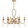 Savoy House Fairchild 31" Wide Warm Brass 6-Light Chandelier
