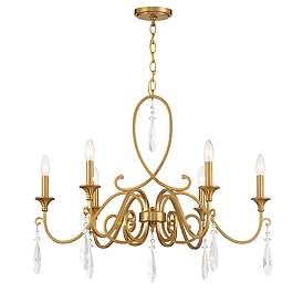 Image3 of Savoy House Fairchild 31" Wide Warm Brass 6-Light Chandelier more views