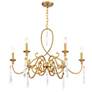 4_Savoy House Fairchild 31" Wide Warm Brass 6-Light Chandelier more views