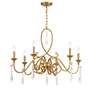 5_Savoy House Fairchild 31" Wide Warm Brass 6-Light Chandelier more views