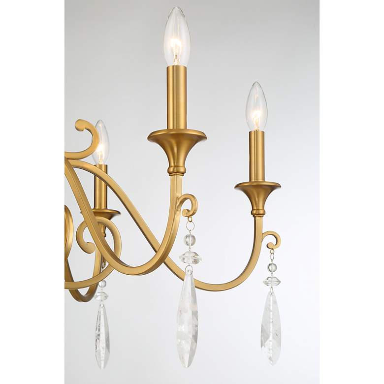 Image 6 Savoy House Fairchild 31" Wide Warm Brass 6-Light Chandelier more views