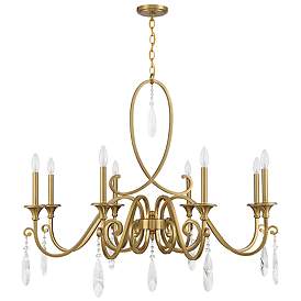 Image2 of Savoy House Fairchild 42" Wide Warm Brass 8-Light Chandelier more views
