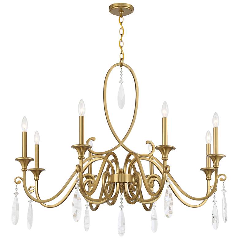 Image 3 Savoy House Fairchild 42" Wide Warm Brass 8-Light Chandelier more views
