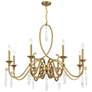 Thumbnail3 of Savoy House Fairchild 42" Wide Warm Brass 8-Light Chandelier more views