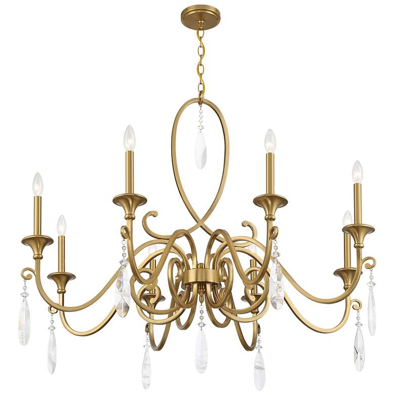 Image 4 Savoy House Fairchild 42" Wide Warm Brass 8-Light Chandelier more views