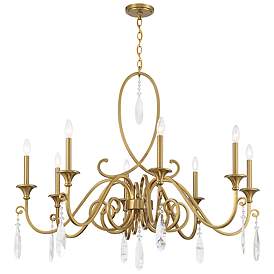 Image5 of Savoy House Fairchild 42" Wide Warm Brass 8-Light Chandelier more views
