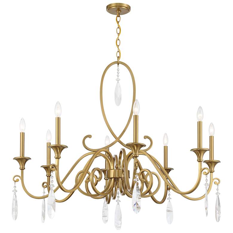 Image 5 Savoy House Fairchild 42" Wide Warm Brass 8-Light Chandelier more views