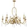 5_Savoy House Fairchild 42" Wide Warm Brass 8-Light Chandelier more views