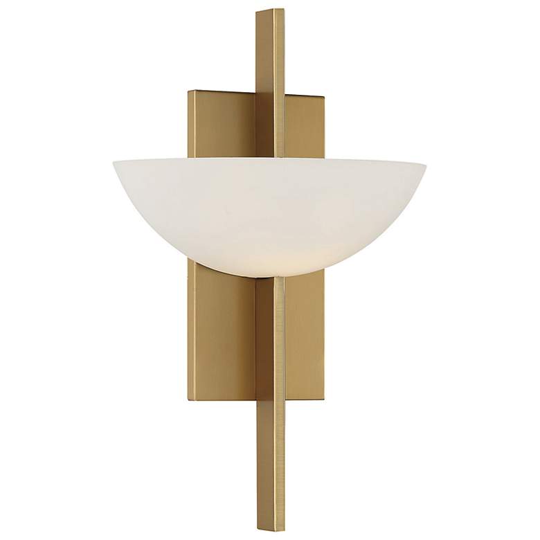 Image 1 Savoy House Fallon 15" High Warm Brass Wall Sconce