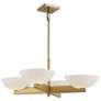 4_Savoy House Fallon 30" Wide Warm Brass 4-Light Chandelier more views