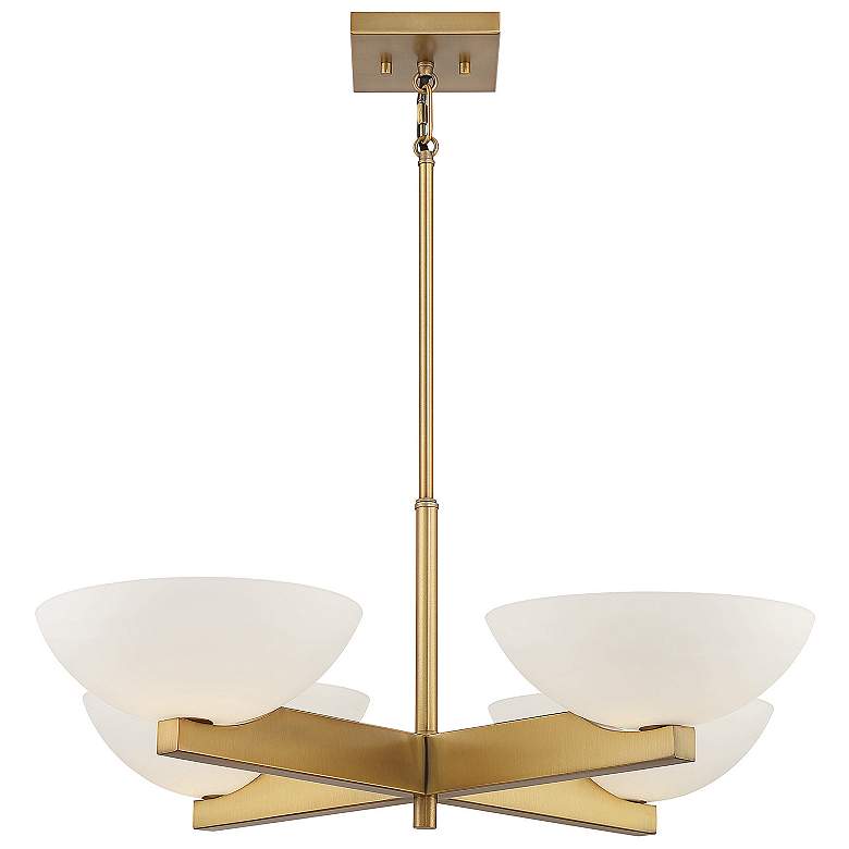 Image 6 Savoy House Fallon 30" Wide Warm Brass 4-Light Chandelier more views