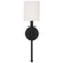 4_Savoy House Fiona 15 1/2"H Matte Black Light Wall Sconce more views
