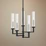 1_Savoy House Folsom 16 1/2"W Matte Black 5-Light Chandelier